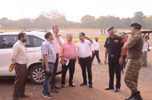 कलेक्टर डाॅ. गौरव सिंह ने नो योर आर्मी प्रदर्शनी की तैयारियों का लिया जायजा कलेक्टर डाॅ. गौरव सिंह ने नो योर आर्मी प्रदर्शनी की तैयारियों का लिया जायजा