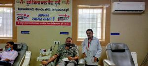 मरीज को जसप्रीत सिंह ने दिया बी निगेटिव दो यूनिट ब्लड