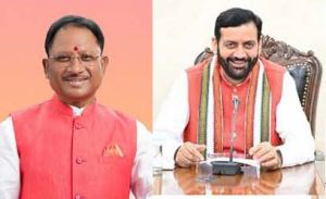  मुख्यमंत्री विष्णु देव साय ने हरियाणा के मुख्यमंत्री नायब सिंह सैनी से दूरभाष पर चर्चा कर दी जीत की बधाई