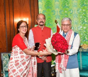 तेलंगाना के राज्यपाल से राज्यपाल डेका ने की मुलाकात