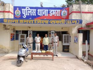  3 किलो 180 ग्राम गांजा के साथ आरोपी गिरफ्तार