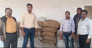  ग्राम सिंघनपुर में 24 क्विंटल अवैध धान जब्त