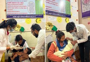  आयुर्वेद महाविद्यालय चिकित्सालय में 2211 बच्चों को कराया गया स्वर्णप्राशन