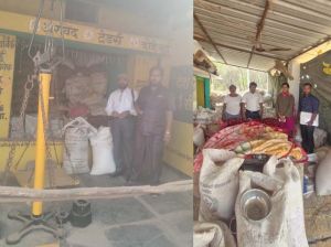 कलेक्टर के निर्देश पर अवैध धान बिक्री एवं भंडारण पर कार्रवाई