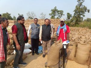 बिलासपुर जिले में अब तक 1.22 लाख टन से अधिक की धान की खरीदी