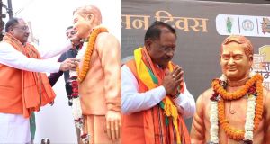  मुख्यमंत्री साय ने पूर्व प्रधानमंत्री श्रद्धेय अटल जी की प्रतिमा पर माल्यार्पण कर उनका पुण्य स्मरण किया