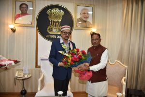 राज्यपाल श्री डेका को मुख्यमंत्री श्री साय ने दी नए वर्ष की शुभकामनाएं राज्यपाल श्री डेका को मुख्यमंत्री श्री साय ने दी नए वर्ष की शुभकामनाएं