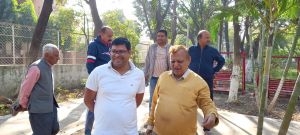 भारत माता उद्यान का होगा सौंदर्यीकरण-आयुक्त ने किये विभिन्न उद्यानों का निरीक्षण