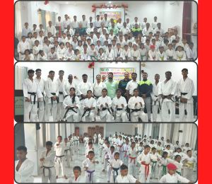 एलिट कराटे एकेडमी छत्तीसगढ़ द्वारा मनसा शिक्षा महाविद्यालय में कराटे बेल्ट ग्रेडिंग एग्जामिनेशन का आयोजन