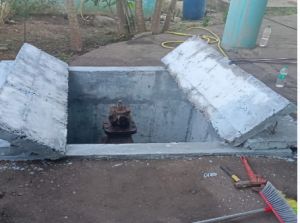  न्यू भनपुरी ओवर हेड टैंक की सील्ट सफाई  की गयी  