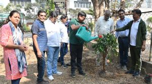  बसंत ऋतु के अवसर पर नगर निगम भिलाई में पौधा रोपण किया गया 
