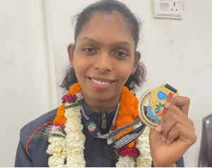  बहतराई खेल स्टेडियम में प्रशिक्षण प्राप्त कर संजू ने बढ़ाया देश का मान