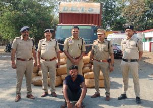 कोरबा जिले में कंटेनर से 500 किलोग्राम गांजा बरामद कोरबा जिले में कंटेनर से 500 किलोग्राम गांजा बरामद