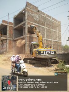 निगम जोन 8 ने 2400 वर्गफीट भूखंड में व्यवसायिक अनुमति के विपरीत किये निर्माण को तोड़ा निगम जोन 8 ने 2400 वर्गफीट भूखंड में व्यवसायिक अनुमति के विपरीत किये निर्माण को तोड़ा