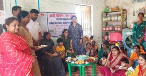 आंगनबाड़ी केन्द्रों में सुपोषण चौपाल आयोजित, नन्ही बालिकाओं को कराया अन्नप्राशन