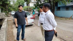 आयुक्त विश्वदीप ने इंदिरावती कॉलोनी नाले के सफाई अभियान का किया निरीक्षण