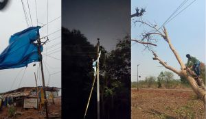 1 मई के आंधी-तूफान में 1000 से अधिक बिजली खम्भे तथा 1217 लाइनें क्षतिग्रस्त, आबादी क्षेत्रों में आपूर्ति सामान्य 1 मई के आंधी-तूफान में 1000 से अधिक बिजली खम्भे तथा 1217 लाइनें क्षतिग्रस्त, आबादी क्षेत्रों में आपूर्ति सामान्य