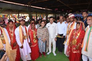 मुख्यमंत्री कन्या विवाह योजना के तहत 48 जोड़़े परिणय सूत्र में बंधे