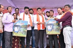 तिल्दा  के ग्राम सांकरा में लगा समाधान शिविर