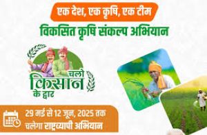  विकसित कृषि संकल्प अभियान 29 मई से,किसानों क़ो दी जाएगी उन्नत क़ृषि तकनीक  की जानकारी