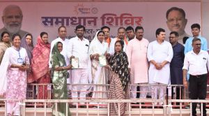 पटेली में समाधान शिविर...3531 आवेदनों का किया गया निराकरण