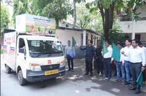 कलेक्टर ने कृषि संकल्प अभियान प्रचार रथ को दिखाई हरी झंडी