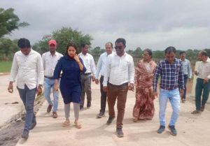  सीईओ जिला पंचायत ने ग्राम बघेरा में फीकल स्लज ट्रीटमेंट प्लांट का निरीक्षण