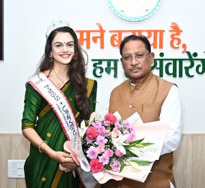  मुख्यमंत्री श्री साय से मिस यूनिवर्स छत्तीसगढ़ डॉ. अंजली पवार ने की सौजन्य मुलाकात