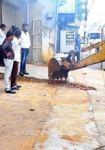  जोन -3 अंतर्गत नालियों के उपर से अतिक्रमण हटाया गया 