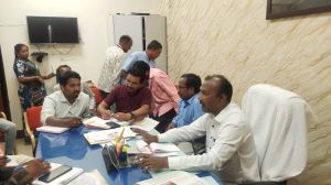 निगम जल विभाग अध्यक्ष संतोष सीमा साहू ने बैठक लेकर मानसून के दौरान शुद्ध पेयजल आपूर्ति सतत मॉनिटरिंग कर करवाने के निर्देश दिये निगम जल विभाग अध्यक्ष संतोष सीमा साहू ने बैठक लेकर मानसून के दौरान शुद्ध पेयजल आपूर्ति सतत मॉनिटरिंग कर करवाने के निर्देश दिये