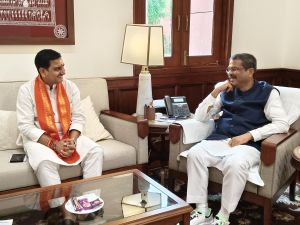 केंद्रीय  राज्य मंत्री तोखन साहू ने केंद्रीय शिक्षा मंत्री  धर्मेंद्र प्रधान से की मुलाक़ात