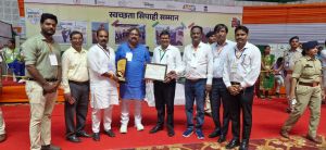 स्वच्छता संगम कार्यक्रम में निगम भिलाई को मिला सम्मान