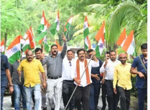  हर घर तिरंगा अभियान में शामिल हुए उपमुख्यमंत्री विजय शर्मा