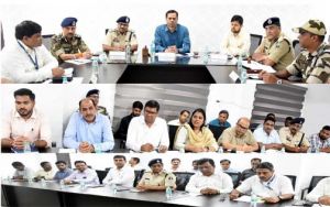 भिलाई इस्पात संयंत्र क्षेत्र की सुरक्षा और व्यवस्था पर समीक्षा बैठक