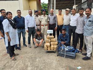 28 किलोग्राम अवैध मादक पदार्थ गांजा जब्त , दो आरोपी गिरफ्तार 