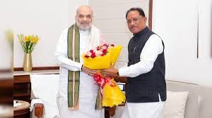  मुख्यमंत्री विष्णु देव साय ने नई दिल्ली में केंद्रीय गृहमंत्री अमित शाह से की सौजन्य भेंट