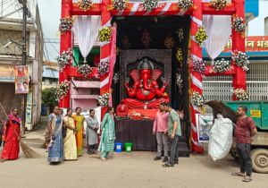 श्रीगणेश पंडालों में स्वच्छता जागरूकता अभियान श्रीगणेश पंडालों में स्वच्छता जागरूकता अभियान