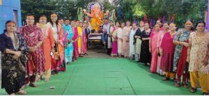  तालपुरी से गणपति की विसर्जन यात्रा आतिशबाजी व धूमधड़ाके से निकली