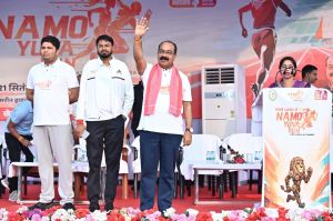 स्वस्थ और नशामुक्त भारत के लिए &lsquo;नमो युवा रन&rsquo;, युवाओं ने जोश और उत्साह से की भागीदारी