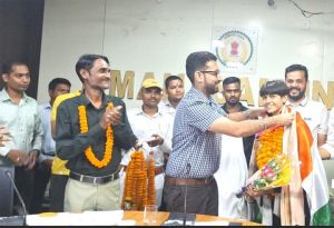  भारतीय बास्केटबॉल टीम का हिस्सा रही दिव्या रंगारी का जगह-जगह सम्मान