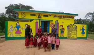 मनरेगा से साकार हुआ सपनों का आंगनबाड़ी केंद्र मनरेगा से साकार हुआ सपनों का आंगनबाड़ी केंद्र