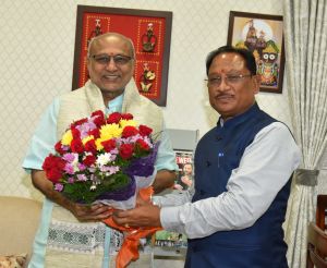 उप राष्ट्रपति श्री राधाकृष्णन से मुख्यमंत्री श्री साय ने की भेंट