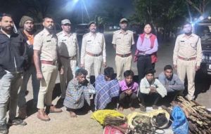  भोरमदेव अभयारण्य में  अवैध शिकार के पाँच आरोपी गिरफ्तार