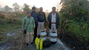  आबकारी विभाग की कार्रवाई,35 बल्क लीटर महुआ शराब जब्त