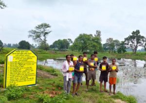   ग्रामीणों की मेहनत और मनरेगा की मदद से ग्राम भखार की खरपोली तालाब बना जल संसाधन