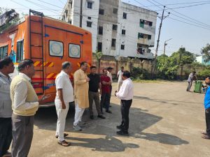  सभापति सूर्यकान्त राठौड़ ने इंडोर स्टेडियम का किया औचक निरीक्षण