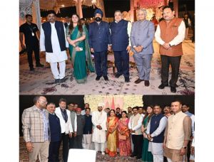 पर्यटन मंत्री राजेश अग्रवाल क्रेडा के अध्यक्ष भूपेंद्र सवन्नी की सुपुत्री एवं भाजपा नेता शिवरतन शर्मा  के सुपुत्र के विवाह समारोह में हुए शामिल