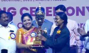  एकलव्य आदर्श आवासीय विद्यालय की छात्रा निहारिका नाग बनी राष्ट्रीय स्वर्ण पदक विजेता