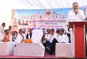  बाबा गुरूघासीदास के आशीर्वाद से देश एवं प्रदेश में समरसता, शांति एवं प्रेम :   डॉ. रमन सिंह