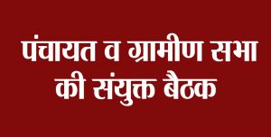 ग्रामीण व्यवस्था के तहत असामाजिक गतिविधियों पर रोक लगाया अमेरी के ग्रामीणों ने, दंड की व्यवस्था भी की